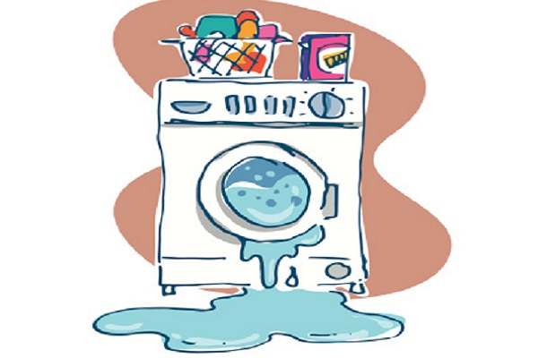 Làm gì khi máy giặt bị tràn nước ra ngoài?