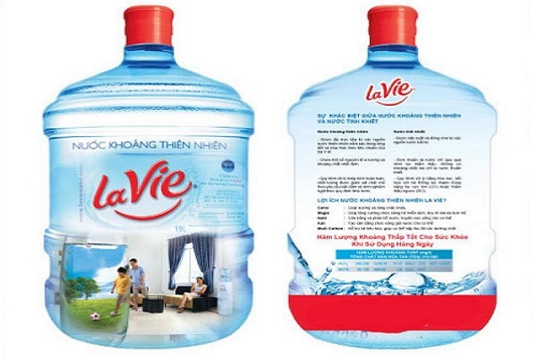 Giá bình nước khoáng Lavie 20L có vòi bao nhiêu tiền?